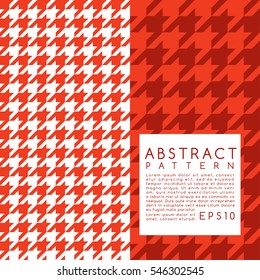 Fabric Pattern. Hounds tooth. Vector Illustration