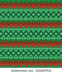 Patrón de tela para el suéter de jacquard tejido plano de punto y prendas de vestir vector totalmente editable 