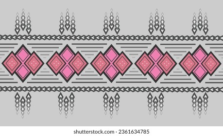 It's a fabric pattern made from squares. which has squares arranged in the middle like a lotus flower. The top and bottom sections have small squares stacked together in a gradient color.