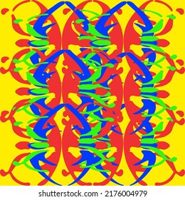 Fabric pattern for making shirts, pillows, bedding, linoleum