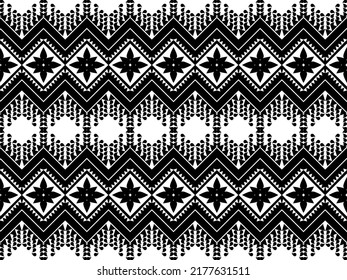Fabric pattern for making shirts, pillows, blankets, black and white