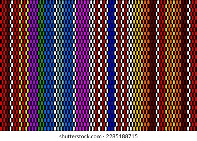 fabric pattern with multicolored stripes for background rug wallpaper clothing wrapping batik beautiful embroidery illustration vector