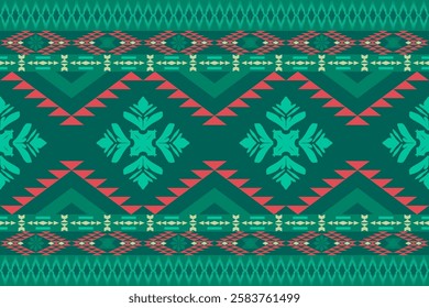 Fabric pattern native american design geometric pattern navajo , boho , american indian style pattern seamless vector for fabric patterns, curtains or home decorations.