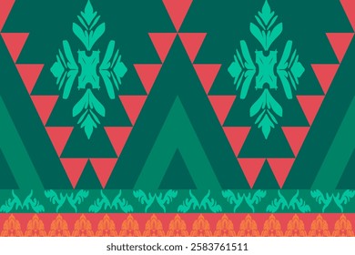 Fabric pattern native american design geometric pattern navajo , boho , american indian style pattern seamless vector for fabric patterns, curtains or home decorations.