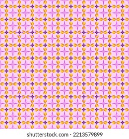 Fabric pattern on purple background, seamless pattern
