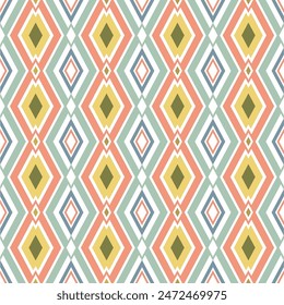 Fabric pattern and pastel diamond-shaped background pattern, gift wrapping paper.