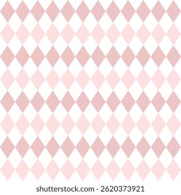 Fabric pattern, pink checkered pattern, gift wrapping paper , seamless pattern 