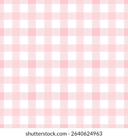 Fabric pattern,  pink and white checkered pattern, gift wrapping paper , seamless pattern 