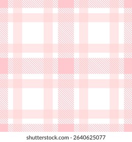 Fabric pattern,  pink and white checkered pattern, gift wrapping paper , seamless pattern 