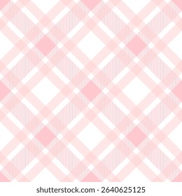 Fabric pattern,  pink and white checkered pattern, gift wrapping paper , seamless pattern 