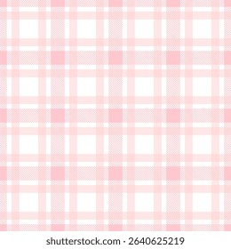 Fabric pattern,  pink and white checkered pattern, gift wrapping paper , seamless pattern 