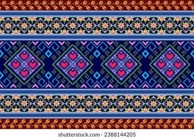 Fabric pattern, pixel art pattern, cotton pattern,oriental style modern flower pattern tiles, luxurious fabrics, cotton patterns, wallpaper,carpet,cushions, clothing, wrapping, fabric,cove