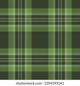 Stoffmuster Plaid aus schokoladenbraunem Hintergrund mit Textur-Textil-Vektorgrafik nahtlos in Grün- und dunklen Farben.