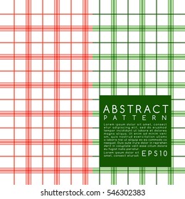 Fabric Pattern. Plaid. Vector Illustration
