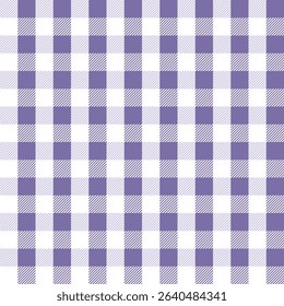 Fabric pattern, purple and white checkered pattern, gift wrapping paper , seamless pattern 