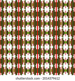 Fabric pattern .it’s a fabric pattern with red and green accent s.
