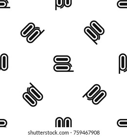 Fabric pattern repeat seamless in black color for any design. Vector geometric illustration