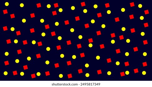 fabric pattern. round and square patterns background