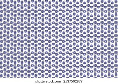 Fabric Pattern Seamless. Flowers background motif in oriental geometric style. Blue gradient seamless pattern for wrapping, banner, fabric, texture. Vector eps pattern background