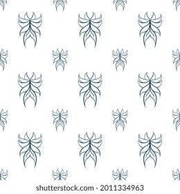 fabric pattern, simple hand-drawn outline repeat pattern, repeat pattern for textile, clothes, gift wrapper, invitation card, postcard etc, pattern swatches added to the swatch panel.