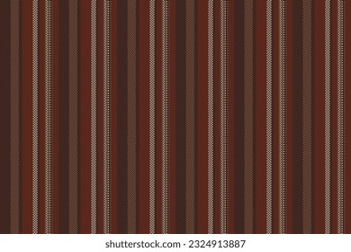 Fabric pattern stripe of textile vertical texture with a seamless lines vector background in red and pastel colors.