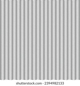 Fabric pattern. Striped floor carpet. Wool blanket or bedspread with white and gray stripes. Abstract vector.