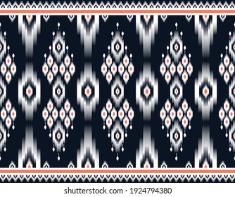 Fabric pattern textile, Geometric line seamless pattern, Ethnic pattern design