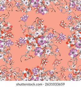 Patrón de tela textil diseño sin costuras