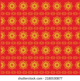 fabric  pattern Thai style yellow design is a fabric pattern design for printing on the fabric.