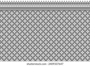 Fabric pattern that uses mostly squares. There is a grid that is like a square It has wavy lines like water waves and triangles like water drops Use it as a background wall pattern mobile phone case 