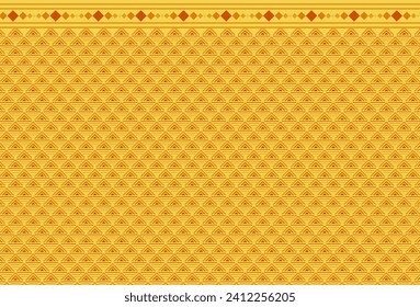 Fabric pattern that uses mostly squares. There is a grid that is like a triangles It has wavy like water waves and triangles like water drops Use it as a background wall pattern mobile phone case 