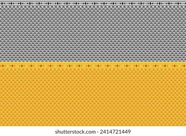 Fabric pattern that uses mostly squares. There is a grid that is like a triangles It has wavy like water waves and triangles like water drops Use it as a background wall pattern mobile phone case