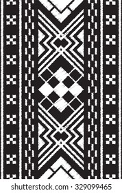 Fabric pattern Tribal Aztec Seamless, Geometric Vector
