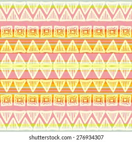 Fabric pattern in tribal style
