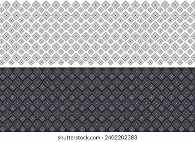 The fabric pattern uses squares in a gradation from large to small and has four small squares in the middle with dividing lines Then use all the elements to call them together both small and large
