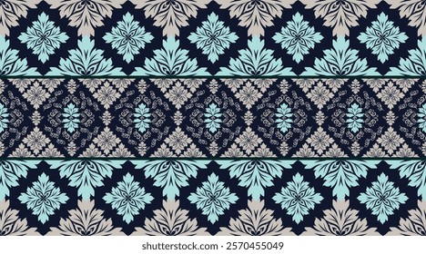 Fabric pattern vector, seamless wallpaper