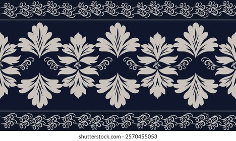 Fabric pattern vector, seamless wallpaper