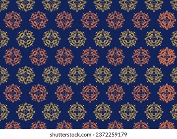 Fabric pattern. Vector vintage design. Seamless pattern based on ornament. vintage style vector background. Silk neck scarf or kerchief. Japanese style Printed on paper, cloth, walls.