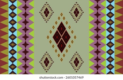 Fabric pattern wallpaper Decorative carpet green red light blue pink