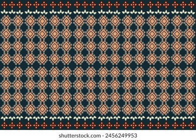 Fabric pattern work designed for a variety of uses. Created by using geometric shapes as simple but beautiful elements.