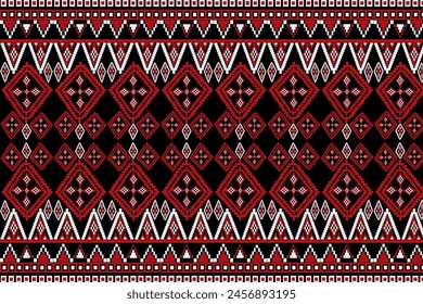Fabric pattern work designed for a variety of uses. Created by using geometric shapes as simple but beautiful elements.