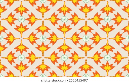 The fabric patterns seamless vector pattern, beautifully arranged