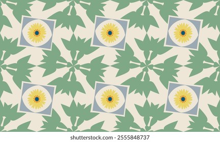 The fabric patterns seamless vector pattern, beautifully arranged