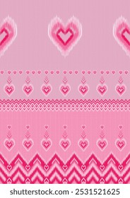 Padrões de tecido que expressam sentimentos de amor