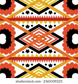 Fabric patterns, various patterns, warm colors