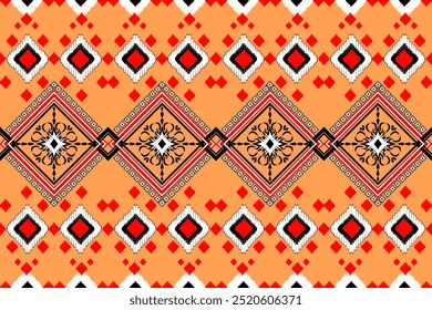 Patrón de tela. Fondo de patrón de tela tribal. Fondo abstracto sin costuras. Patrón geométrico colorido. Fondo de dobladillo de tela. Ilustración de Fondo de pantalla colorido. Patrón de producto de color.