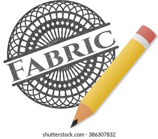 Fabric pencil emblem