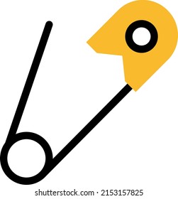 Stoffstift, Illustration, Vektorgrafik auf weißem Hintergrund.