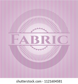 Fabric pink emblem