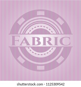 Fabric pink emblem